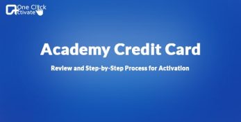 Guide to Register and Activate Academy Credit Card Online
