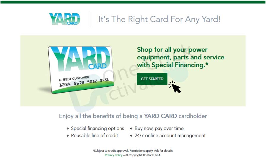 Yard Card