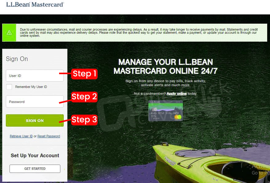 LL Bean MasterCard Activate And Sign In Guide Updated   O2 Min 